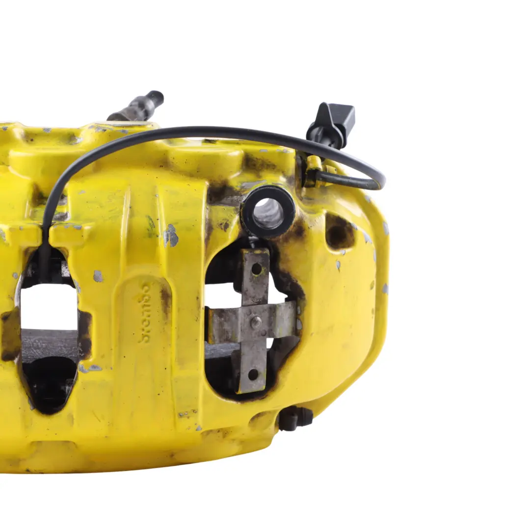 Porsche Macan 95B Brake Caliper Housing Yellow Front Right O/S 95B615124A - SKU 95B615124A-1 - Part number 95B615124A-1