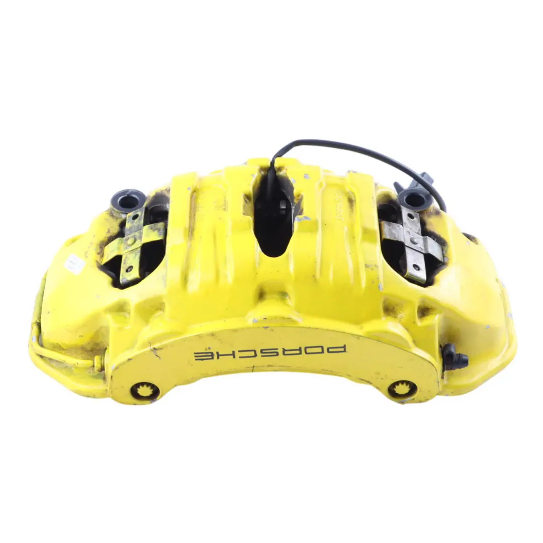 Brake Caliper Housing Yellow Front Right O/S 95B615124A to Porsche Macan 95B with Part number 95B615124A-1 Porsche Macan 95B Brake Caliper Housing Yellow Front Right O/S 95B615124A - SKU 95B615124A-1 - Part number 95B615124A-1
