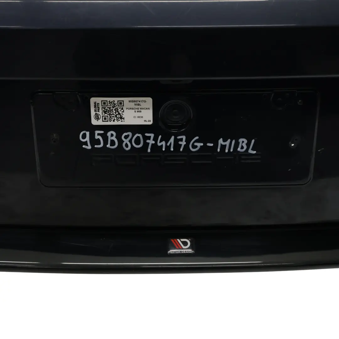 Porsche Macan 95B Rear Bumper Trim Panel Sport Midnight Blue Metallic - M5F - SKU 95B807417G-MIBL - Part number 95B807417G