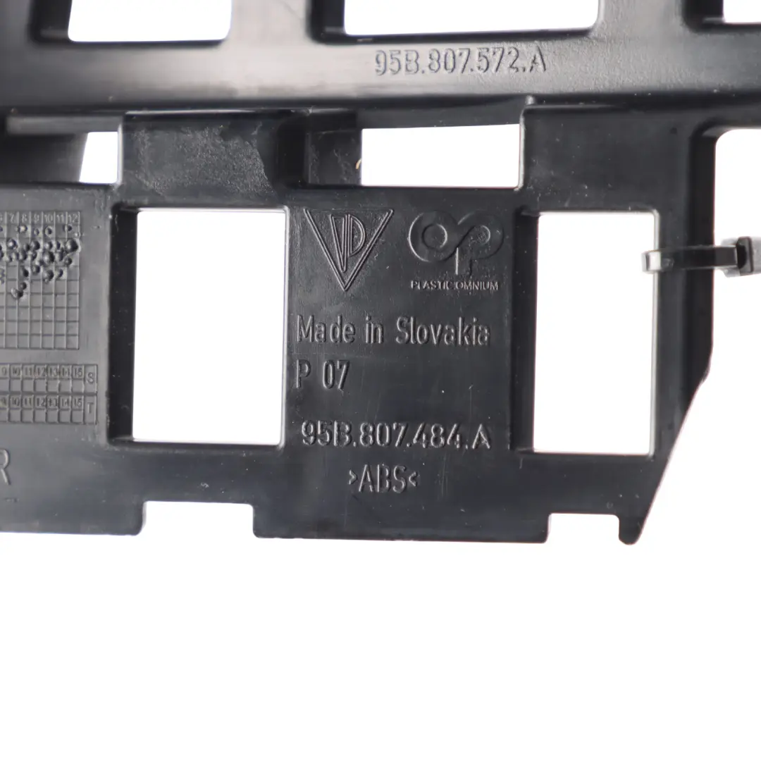 Bumper Bracket Mount Holder Right O/S A 95B807484A to Macan 95B Rear with Part number 95B807572 Macan 95B Rear Bumper Bracket Mount Holder Right O/S A 95B807484A - SKU 95B807572 - Part number 95B807572