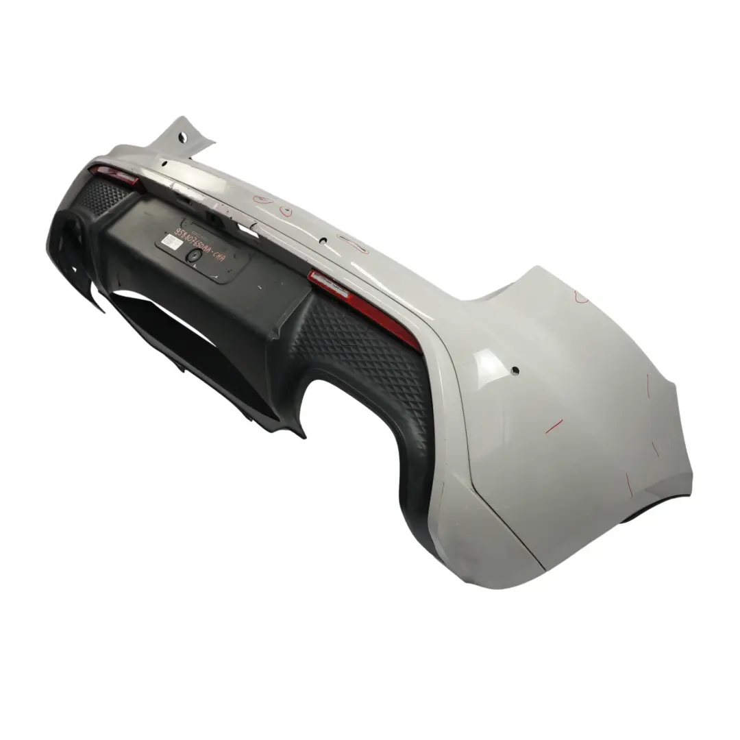 Porsche Macan 95B Rear Bumper Trim Panel Sport Design Chalk - M9A - SKU 95B807650AA-CHA - Part number 95B807650AA