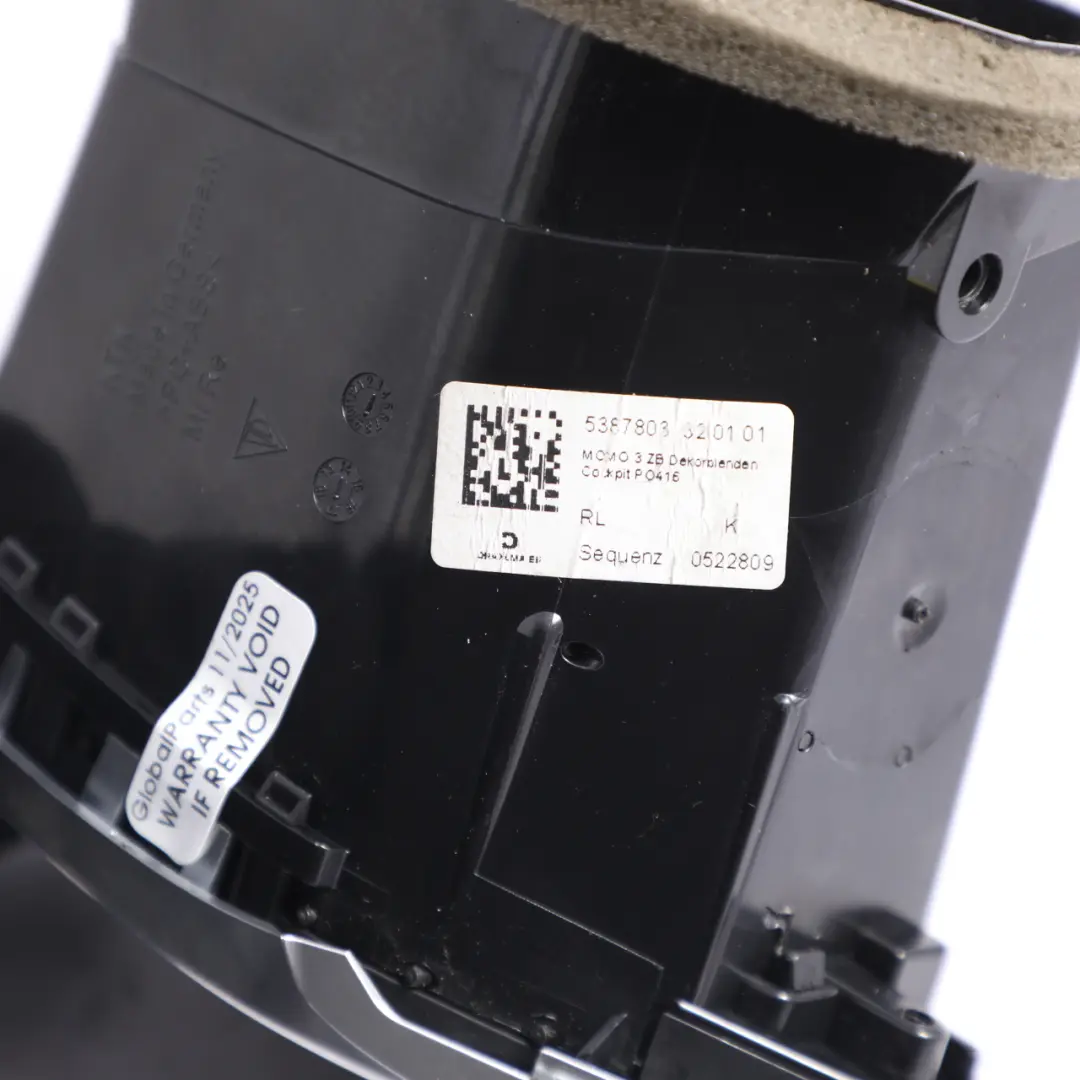 Dashboard Trim Panel Air Vent Centre Right O/S to Porsche Macan 95B with Part number 95B819202C Porsche Macan 95B Dashboard Trim Panel Air Vent Centre Right O/S - SKU 95B819202C - Part number 95B819202C