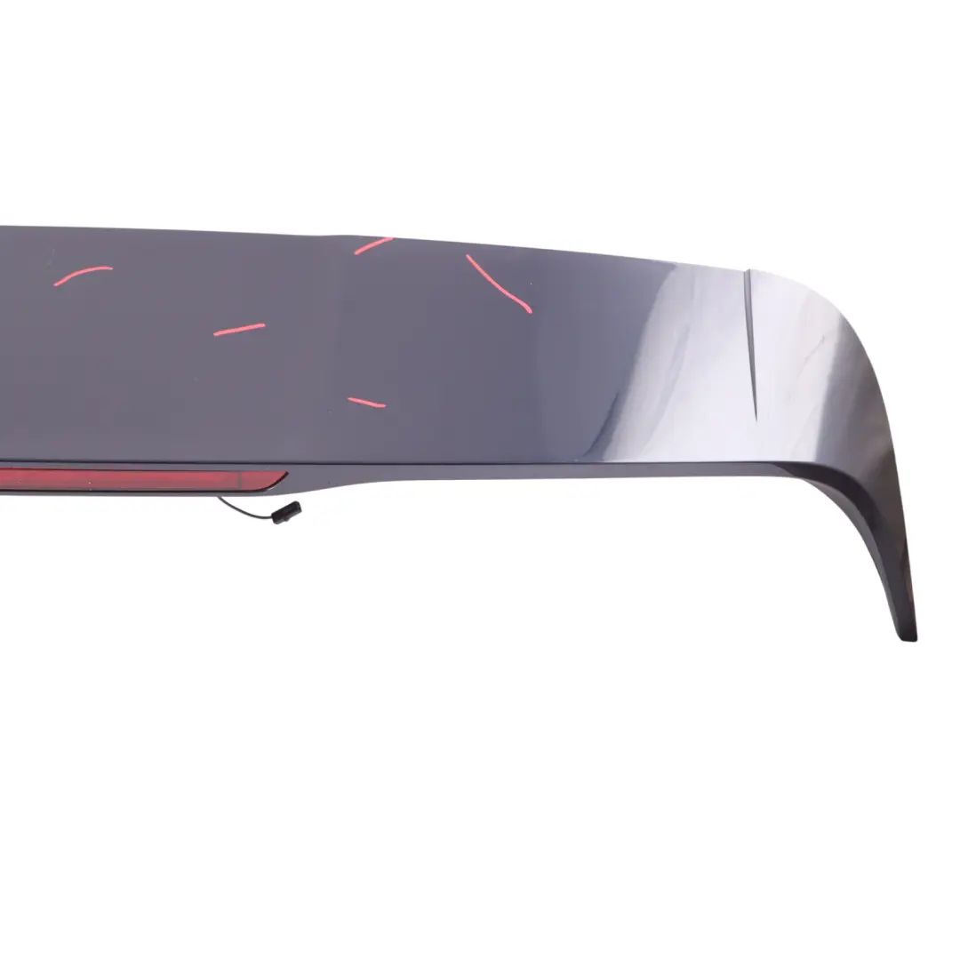 Spoiler Midnight Blue Metallic - M5F to Porsche Macan 95B Rear Tailgate with Part number 95B827934D Porsche Macan 95B Rear Tailgate Spoiler Midnight Blue Metallic - M5F - SKU 95B827934D-MIBL - Part number 95B827934D