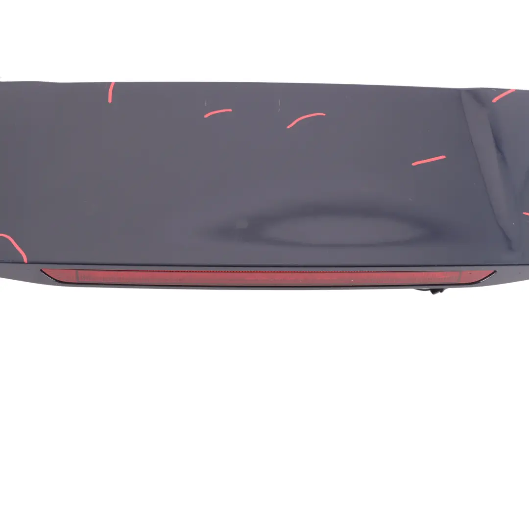 Spoiler Midnight Blue Metallic - M5F to Porsche Macan 95B Rear Tailgate with Part number 95B827934D Porsche Macan 95B Rear Tailgate Spoiler Midnight Blue Metallic - M5F - SKU 95B827934D-MIBL - Part number 95B827934D