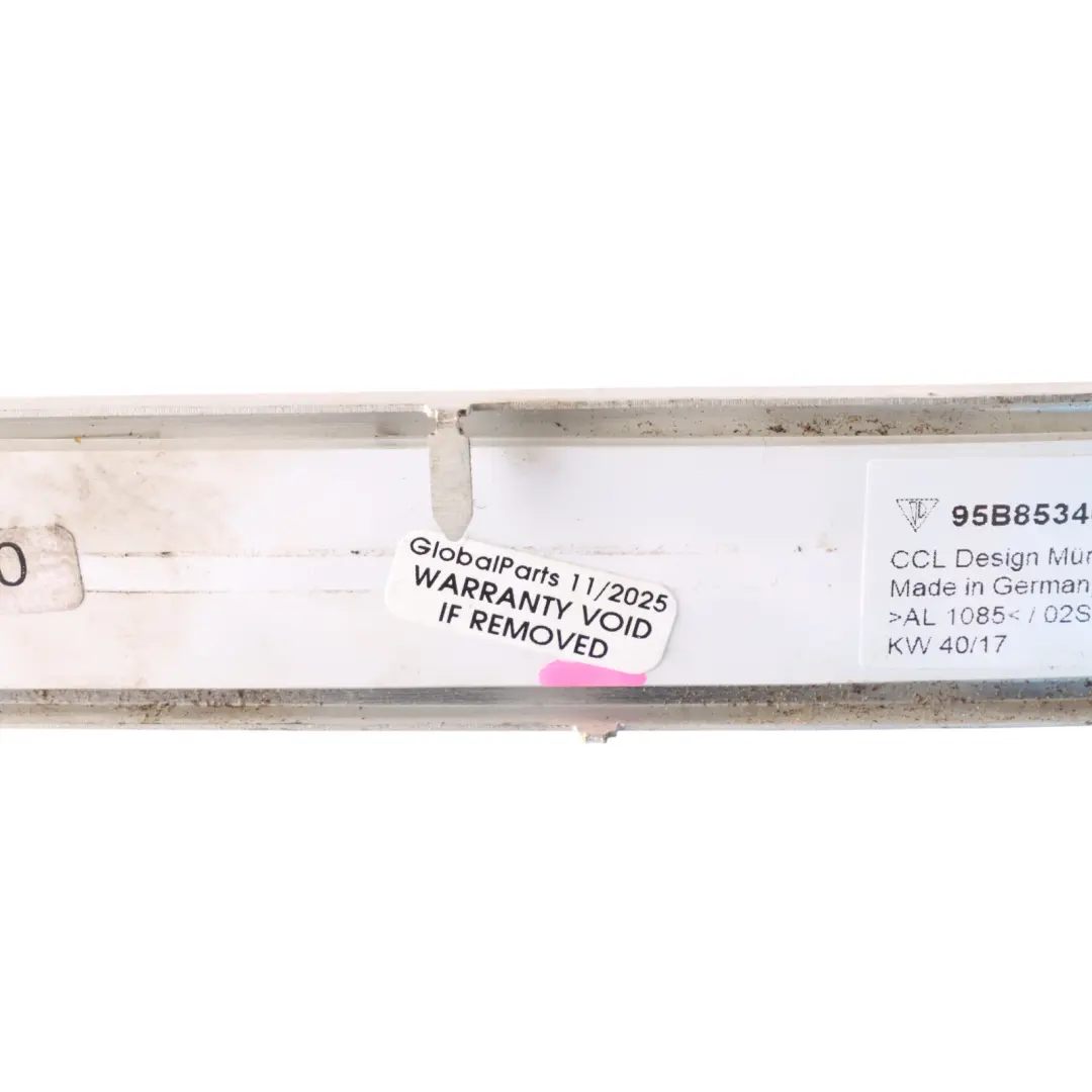 Front Door Entrance Strip Kick Plate Right O/S to Porsche Macan 95B with Part number 95B853468AE Porsche Macan 95B Front Door Entrance Strip Kick Plate Right O/S - SKU 95B853468AE - Part number 95B853468AE