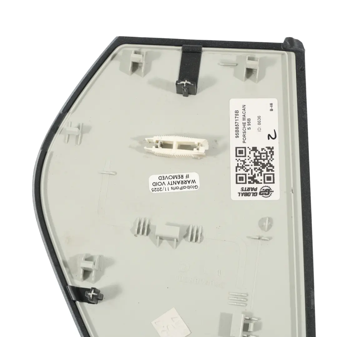 Porsche Macan S 95B Cache Instruments Côté Gauche Extrémité Tableau 95B857176B - SKU 95B857175B - Numéro de pièce 95B857175B