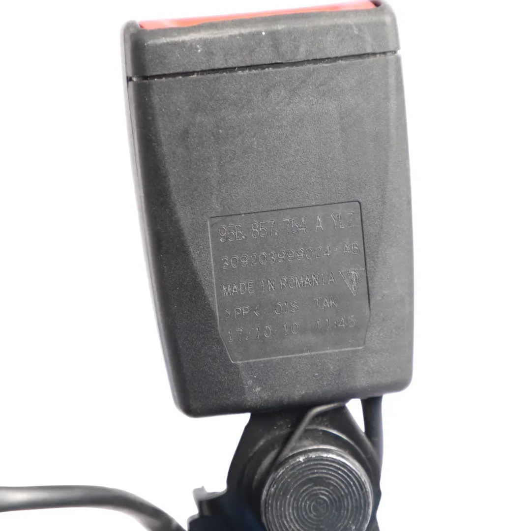 Belt Buckle Lock Rear Right O/S to Porsche Macan 95B Seat with Part number 95B857754A Porsche Macan 95B Seat Belt Buckle Lock Rear Right O/S - SKU 95B857754A - Part number 95B857754A