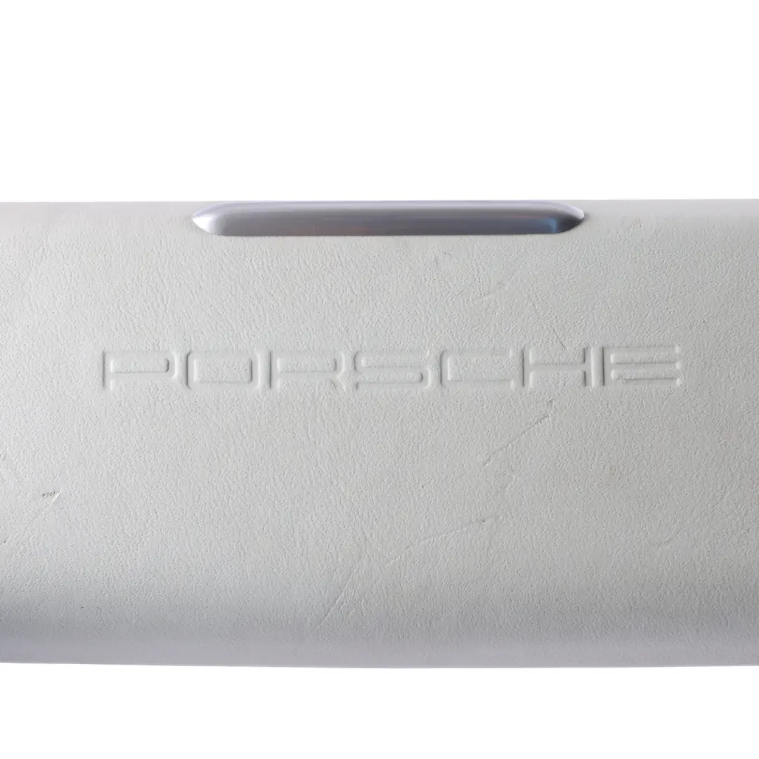 Porsche Macan 95B Dashboard Storage Trim Panel Leather Cover Pebble Grey - SKU 95B858100AA - Part number 95B858100AA