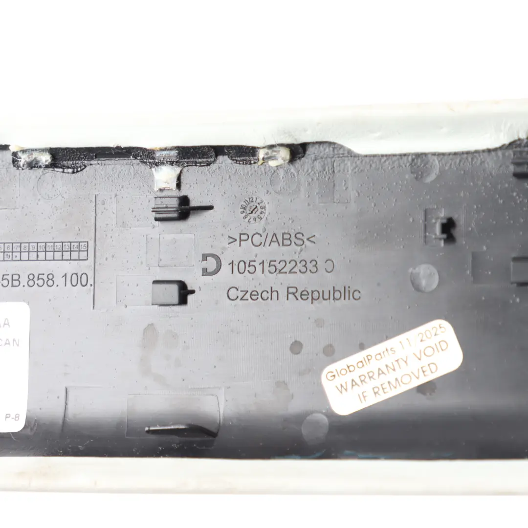 Porsche Macan 95B Dashboard Storage Trim Panel Leather Cover Pebble Grey - SKU 95B858100AA - Part number 95B858100AA