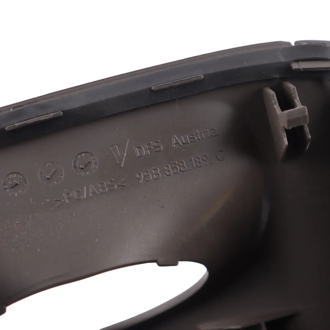 Porsche Macan 95B Dashboard Upper Centre Trim Grille Panel Black - SKU 95B858189C - Part number 95B858189C