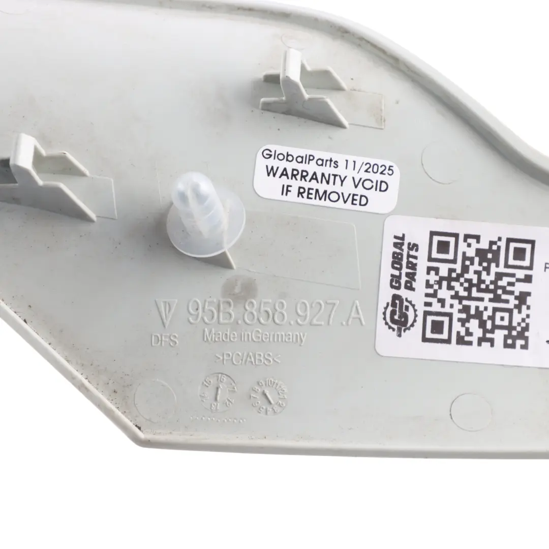 Porsche Macan 95B Dashboard Trim Cover Front Right O/S Pebble Grey - SKU RHD-95B858927A - Part number 95B858927A