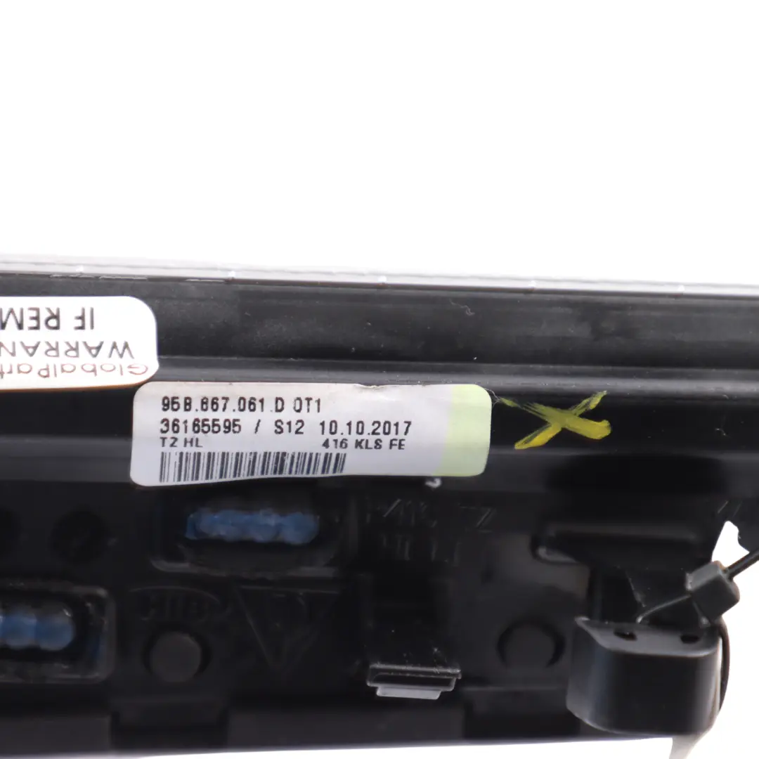 Porsche Macan 95B Door Card Trim Strip Covering Rear Left N/S Piano Black - SKU 95B867061D-1 - Part number 95B867061D