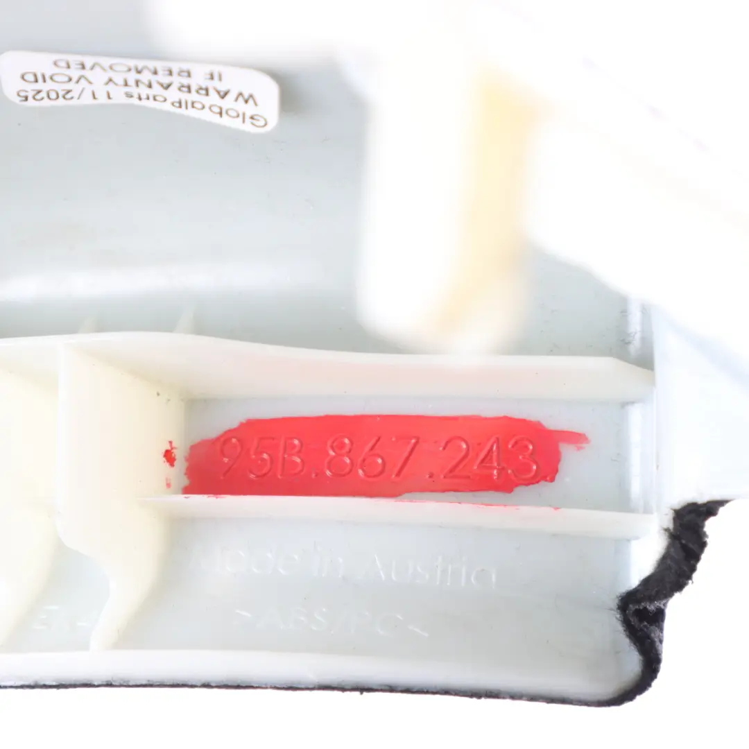 Porsche Macan 95B B Pillar Cover Upper Trim Panel Left N/S - SKU 95B867243 - Part number 95B867243