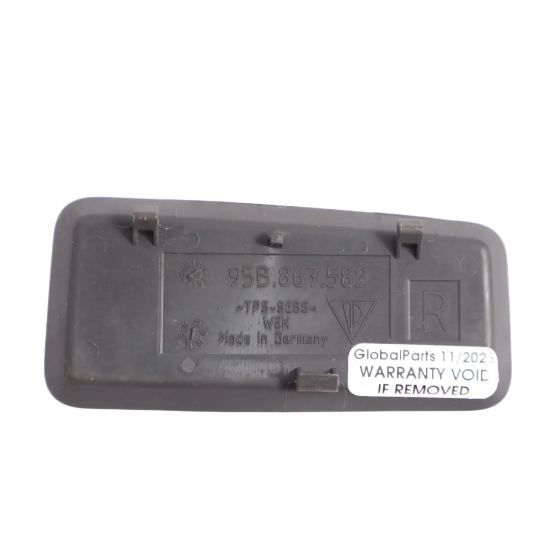 Trunk Trim Cover Right O/S to Porsche Macan S 95B Rear Tailgate with Part number 95B867582 Porsche Macan S 95B Rear Tailgate Trunk Trim Cover Right O/S - SKU 95B867582 - Part number 95B867582