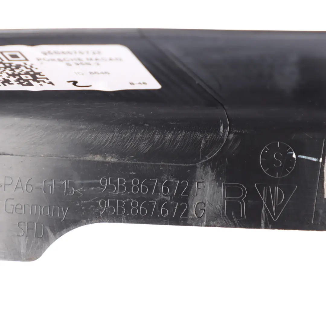 Porsche Macan 95B Rear Door Window Strip Trim Cover Right O/S - SKU 95B867672F - Part number 95B867672F