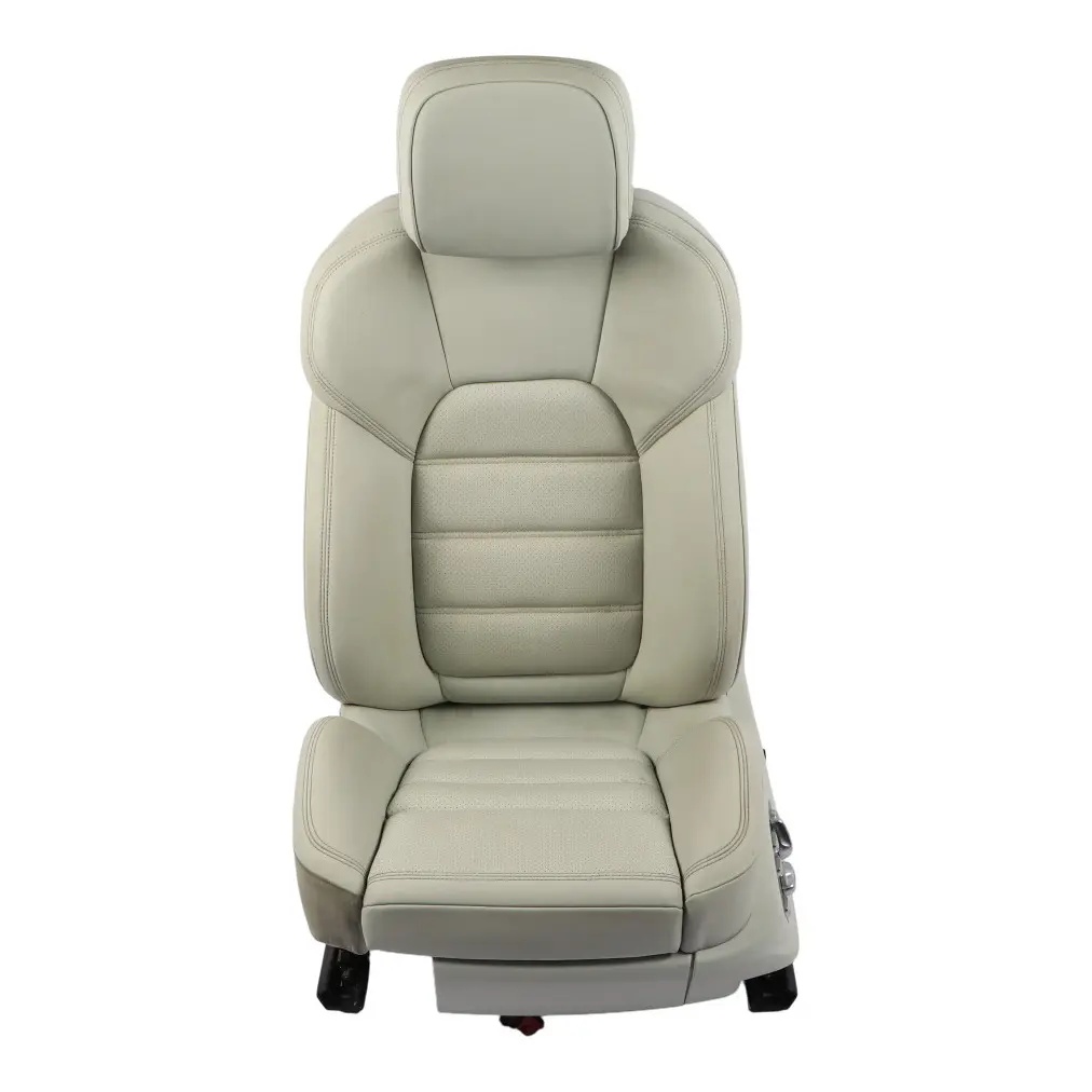 Porsche Macan 95B Front Seat Sport Heated Electric Leather Pebble Grey Left N/S - SKU 95B881805D - Part number 95B881805D