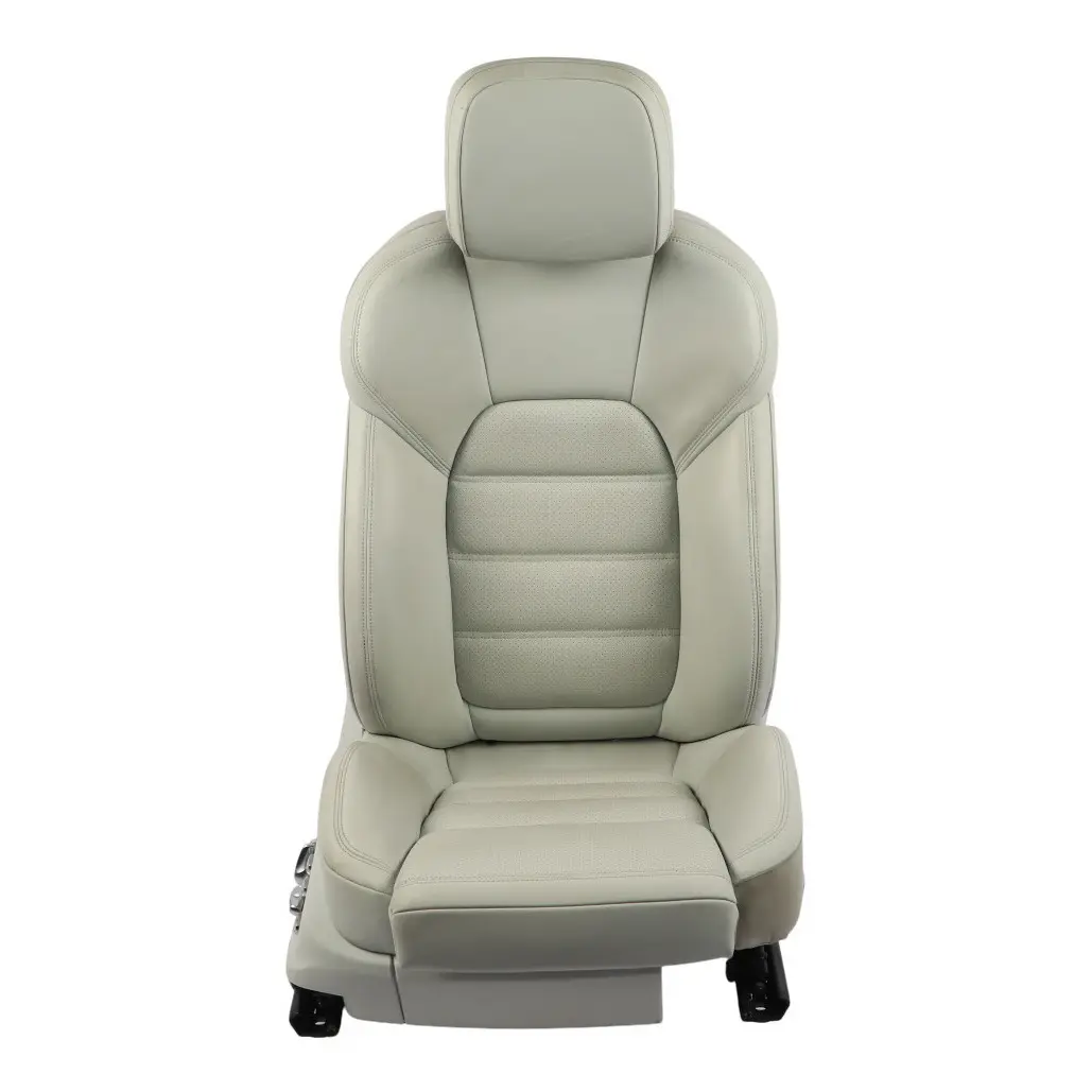 Porsche Macan 95B Front Seat Sport Heated Electric Leather Pebble Grey Right O/S