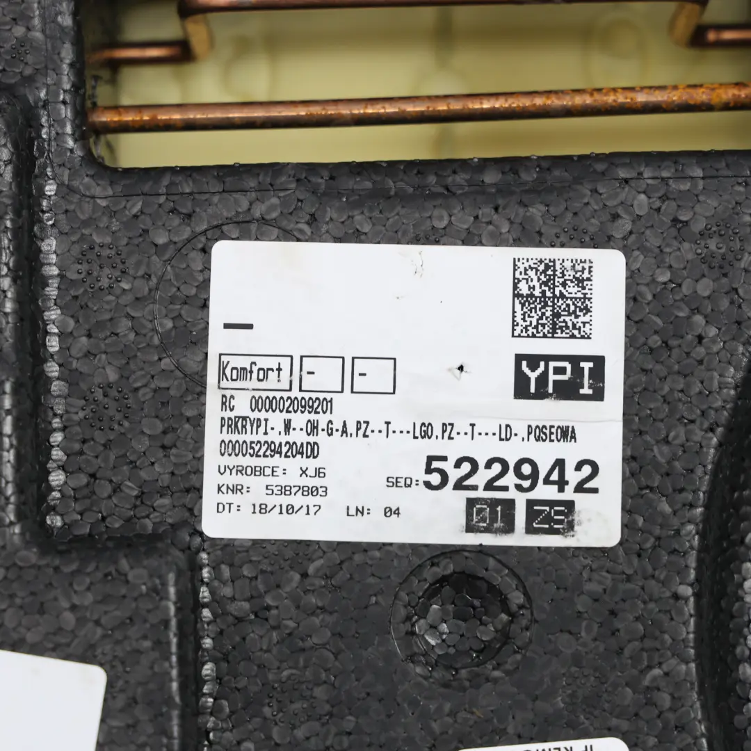 Porsche Macan 95B Asiento Trasero Banco Base Cuero Pebble Grey - SKU 95B885405P - Número de pieza 95B885405P