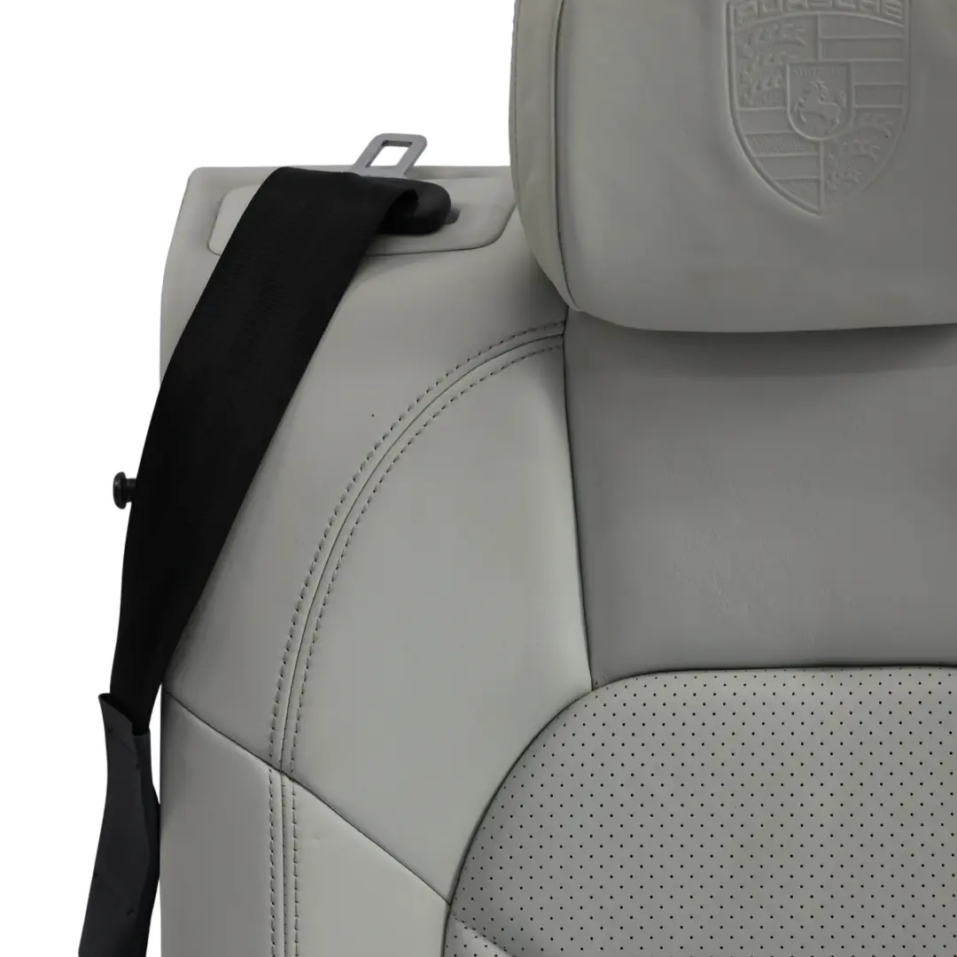 Porsche Macan S 95B Tylne Oparcie Kanapy Lewe Skóra Szara - SKU 95B885805B - Numer Części 95B885805B