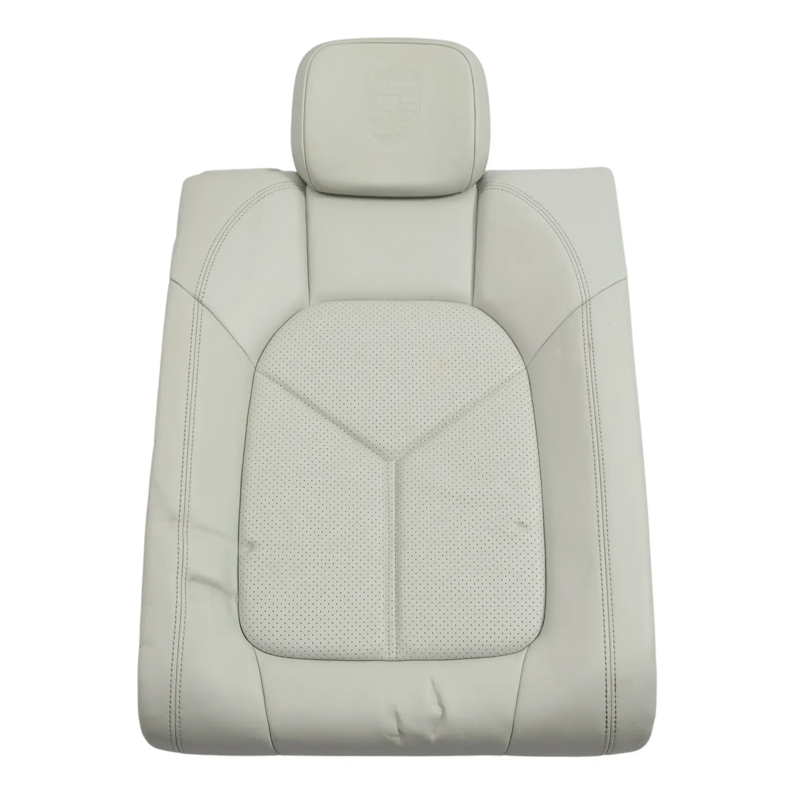 Porsche Macan 95B Rear Seat Backrest Back Rest Leather Pebble Grey Right O/S