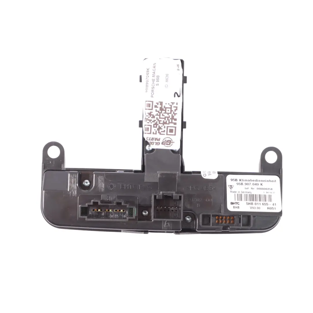 Porsche Macan 95B Panel Control Interruptor Ventilación Aire Trasera - SKU 95B907049K - Número de pieza 95B907049K