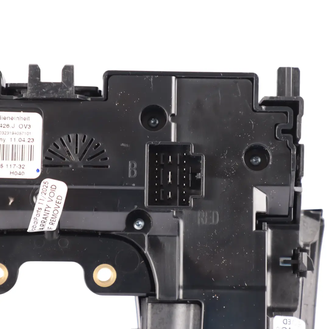 Centre Console Air Con Control Panel Display Cover to Porsche Macan 95B with Part number 95B907426J Porsche Macan 95B Centre Console Air Con Control Panel Display Cover - SKU 95B907426J - Part number 95B907426J