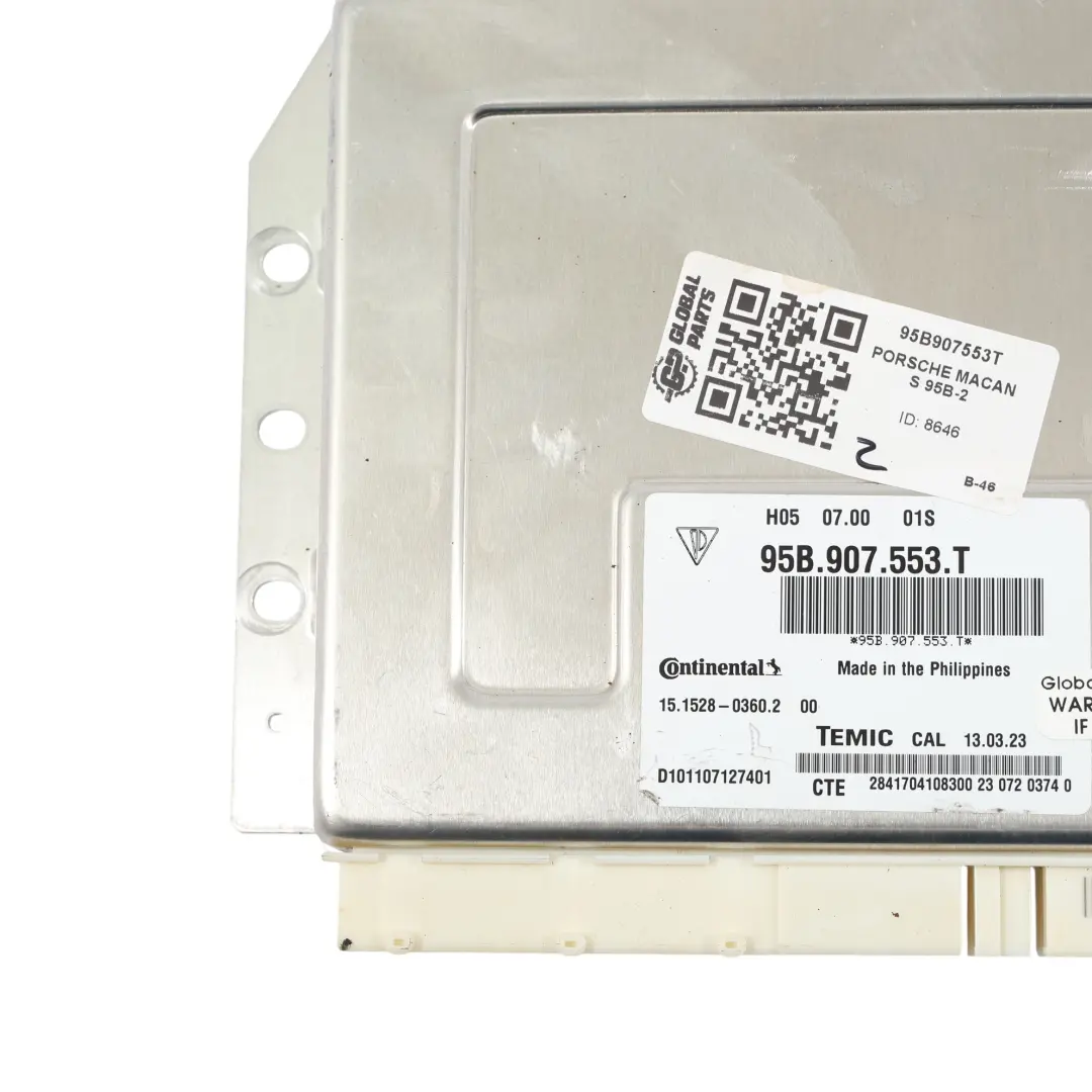 Porsche Macan 95B Air Suspension Control Module Unit ECU - SKU 95B907553T - Part number 95B907553T