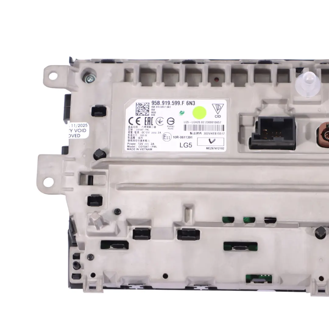 Pantalla De Navegación A Bordo para Porsche Macan 95B con número de pieza 95B919599F Porsche Macan 95B Pantalla De Navegación A Bordo - SKU 95B919599F - Número de pieza 95B919599F