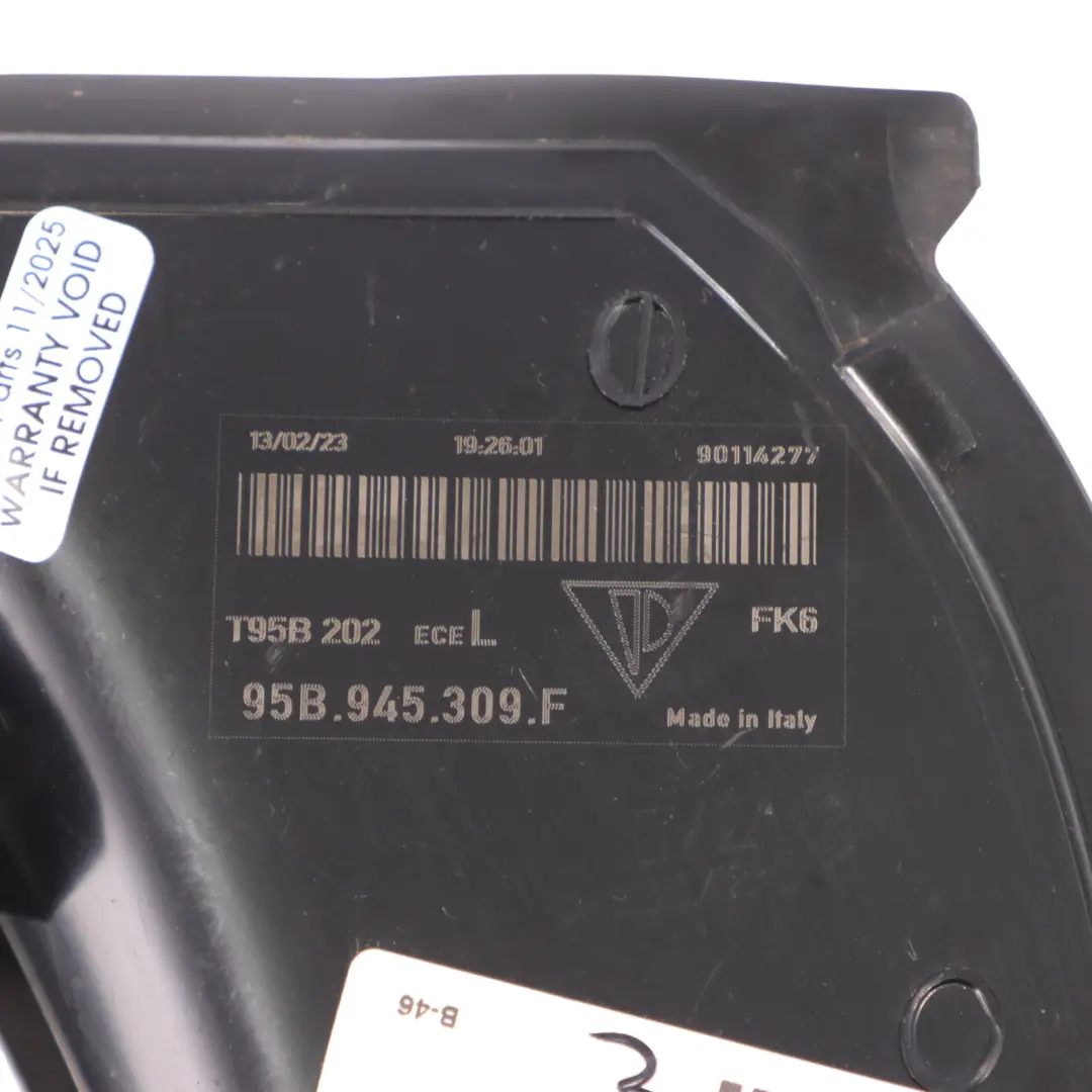 Porsche Macan S 95B-2 Cache De Clignotant Arrière Gauche - SKU 95B945309F - Numéro de pièce 95B945309F