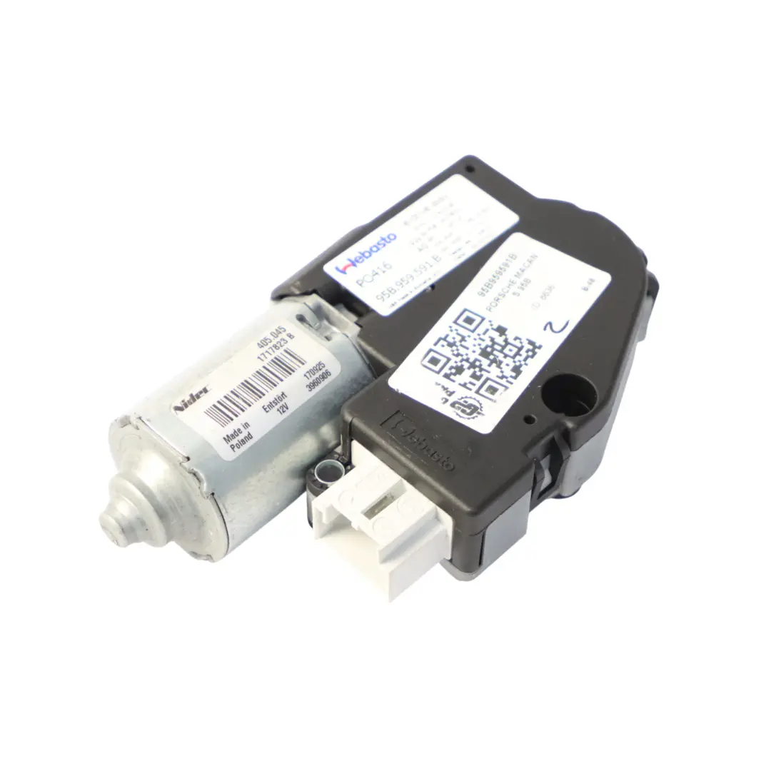 Schiebedach Motor Glasdach Elektrischer Aktuator für Porsche Macan 95B mit Teilenummer 95B959591B Porsche Macan 95B Schiebedach Motor Glasdach Elektrischer Aktuator - SKU 95B959591B - Teilenummer 95B959591B