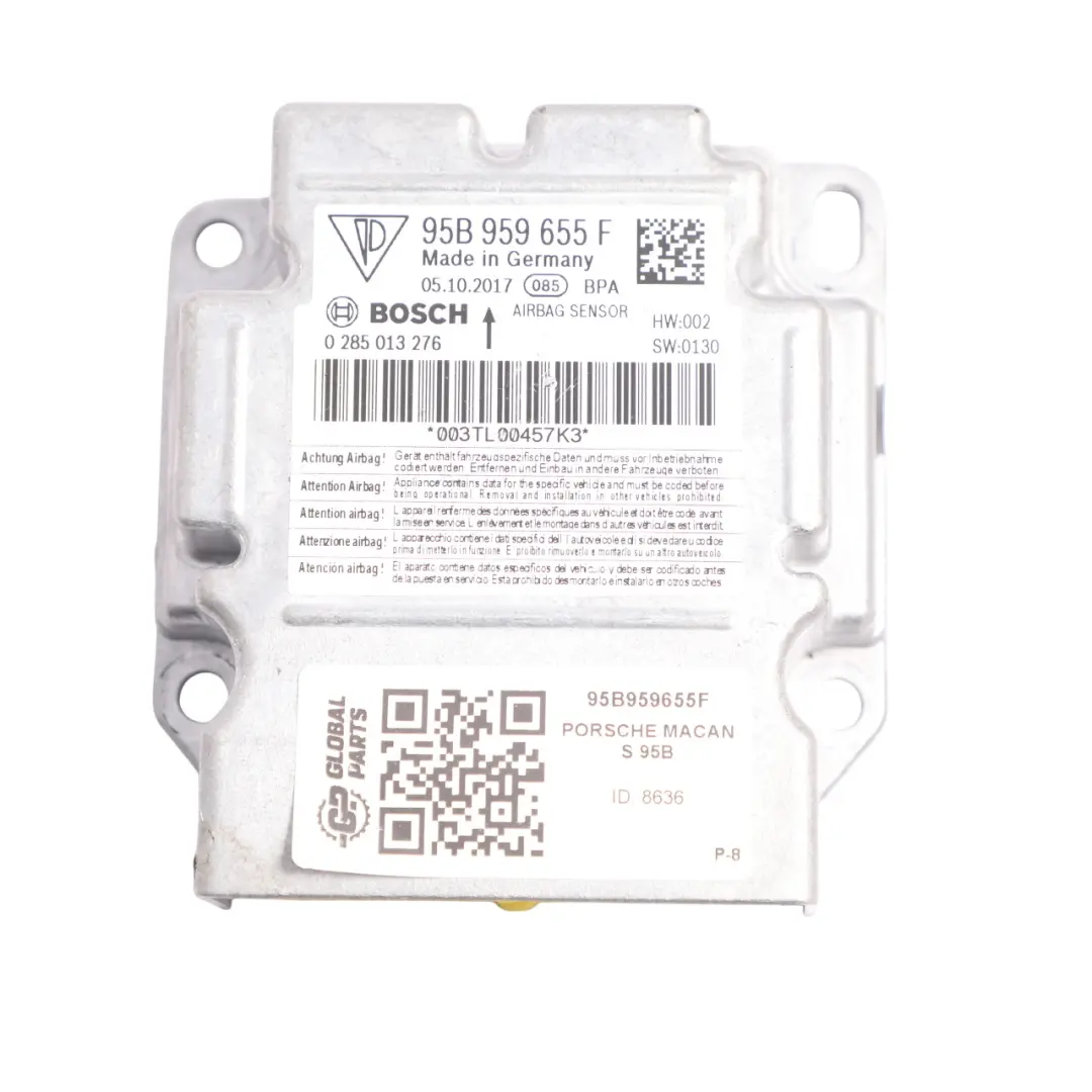 Module Control Unit ECU to Porsche Macan 95B Air with Part number 95B959655F Porsche Macan 95B Air Module Control Unit ECU - SKU 95B959655F - Part number 95B959655F