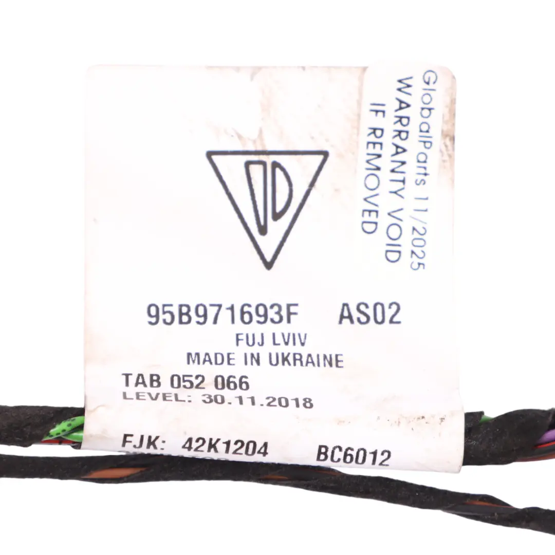 95B-2 Puerta Trasera Mazo De Cables Izquierda Derecha para Porsche Macan con número de pieza 95B971693F Porsche Macan 95B-2 Puerta Trasera Mazo De Cables Izquierda Derecha - SKU 95B971693F - Número de pieza 95B971693F