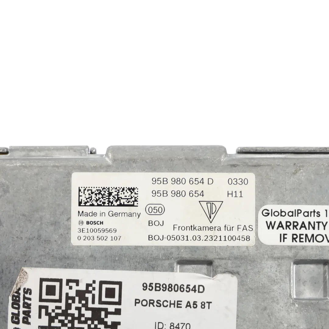Caméra D'Assistance Au Maintien De Voie Avant pour Porsche Macan 95B à propos du numéro de pièce 95B980654D Porsche Macan 95B Caméra D'Assistance Au Maintien De Voie Avant - SKU 95B980654D - Numéro de pièce 95B980654D