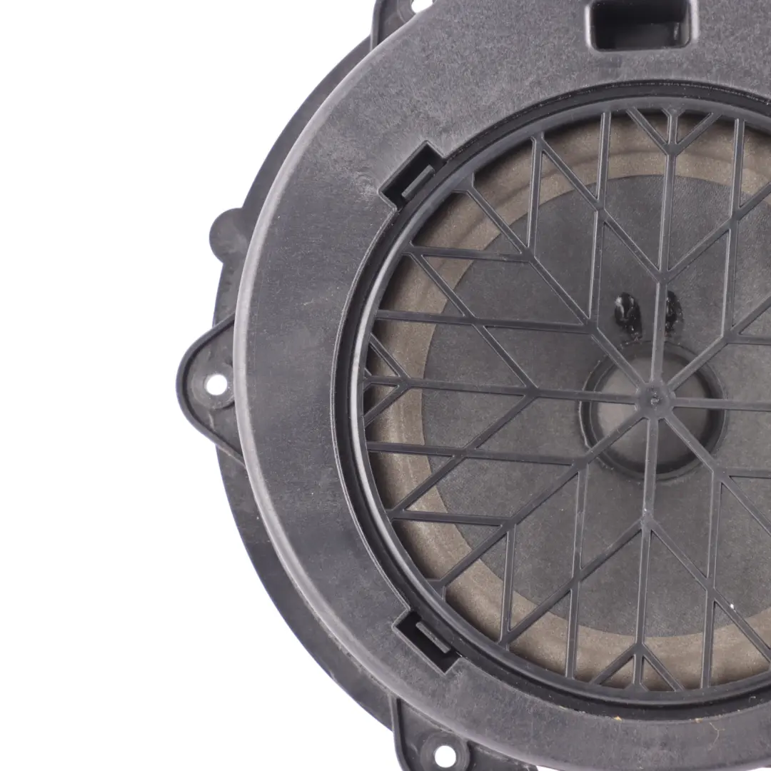 Door Bass Loudspeaker Speaker With Cover Trim to Porsche Macan 95B Rear with Part number 970645651 Porsche Macan 95B Rear Door Bass Loudspeaker Speaker With Cover Trim - SKU 970645651 - Part number 970645651