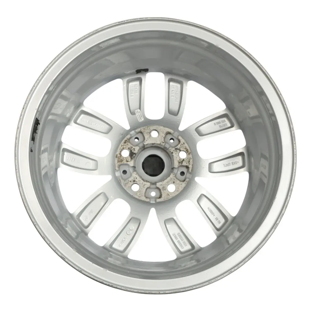 Mini R60 R61 Argento Cerchio lega 17" 7J 5-Star Doppie razze 124 ET:50 - SKU 9803723-1 - Numero di parte 9803723