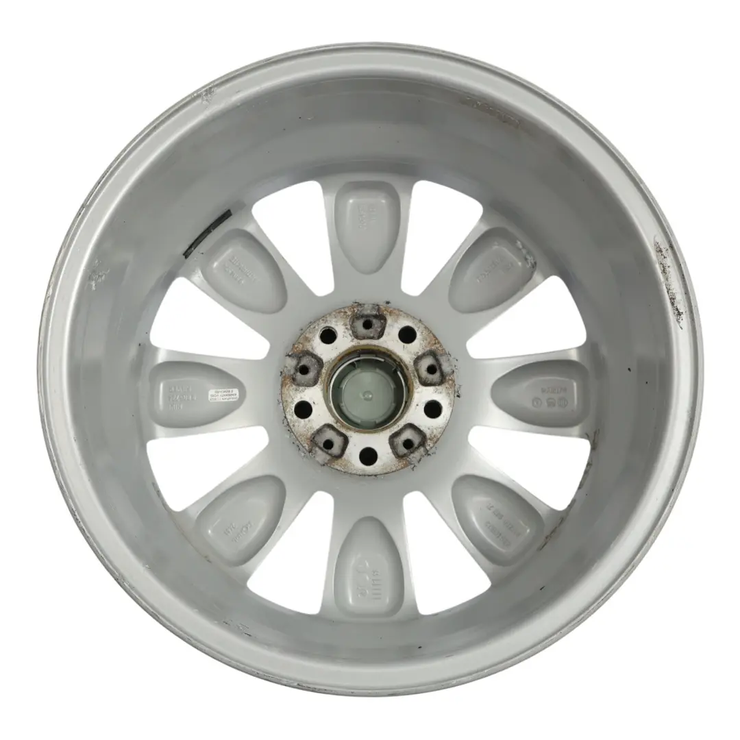 Mini Cooper R60 R61 Argento Cerchio In Lega 18" Et:52 7,5J Turbo Fan 126 - SKU 9803724-1 - Numero di parte 9803724