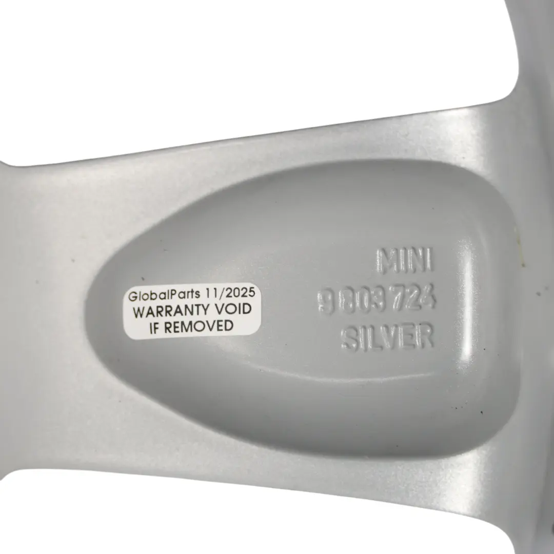 Mini Cooper R60 R61 Silver Wheel Alloy Rim 18" ET:52 7,5J Turbo Fan 126 - SKU 9803724-1 - Part number 9803724