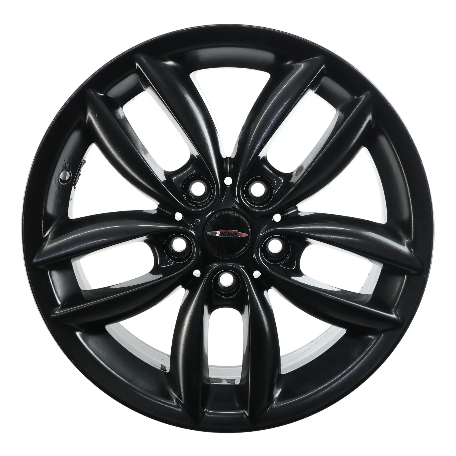 Mini Cooper R60 R61 Cerchio In Lega Nero 17" 7J ET:50 5-Star Double Spoke 124
