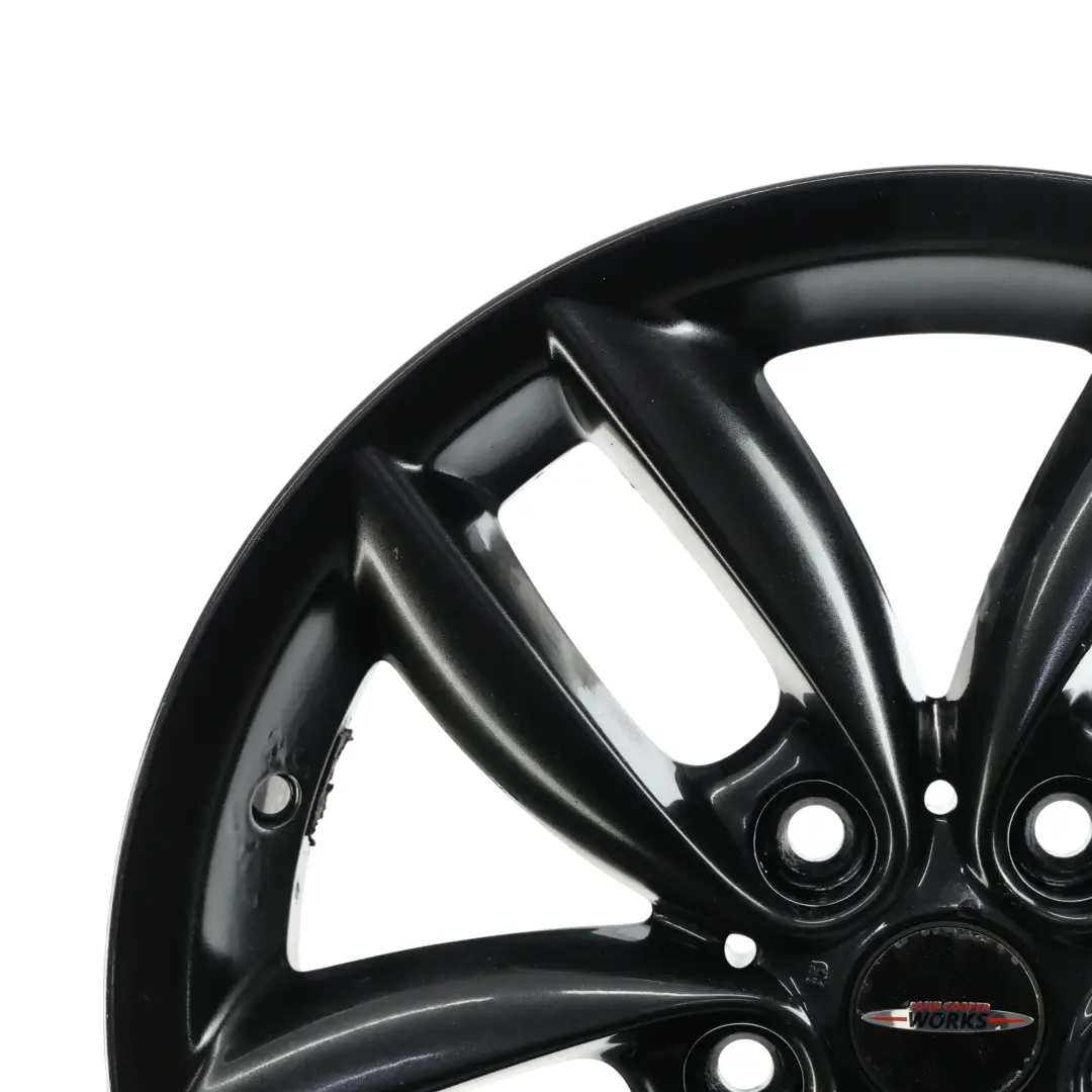 Mini Cooper R60 R61 Jante Alliage Noir 17 Pouces 7J ET:50 5 Branches Doubles 124 - SKU 9803726-5 - Numéro de pièce 9803726