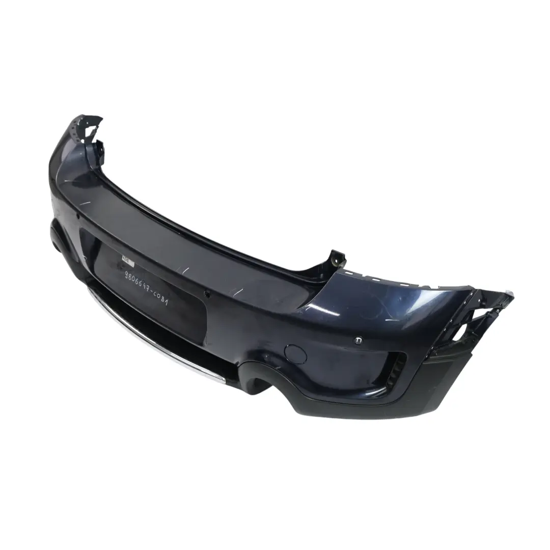 Bumper Cooper S PDC Cosmic Blue Metallic - B13 to Mini Countryman R60 Rear with Part number 9806647 Mini Countryman R60 Rear Bumper Cooper S PDC Cosmic Blue Metallic - B13 - SKU 9806647-COB1 - Part number 9806647