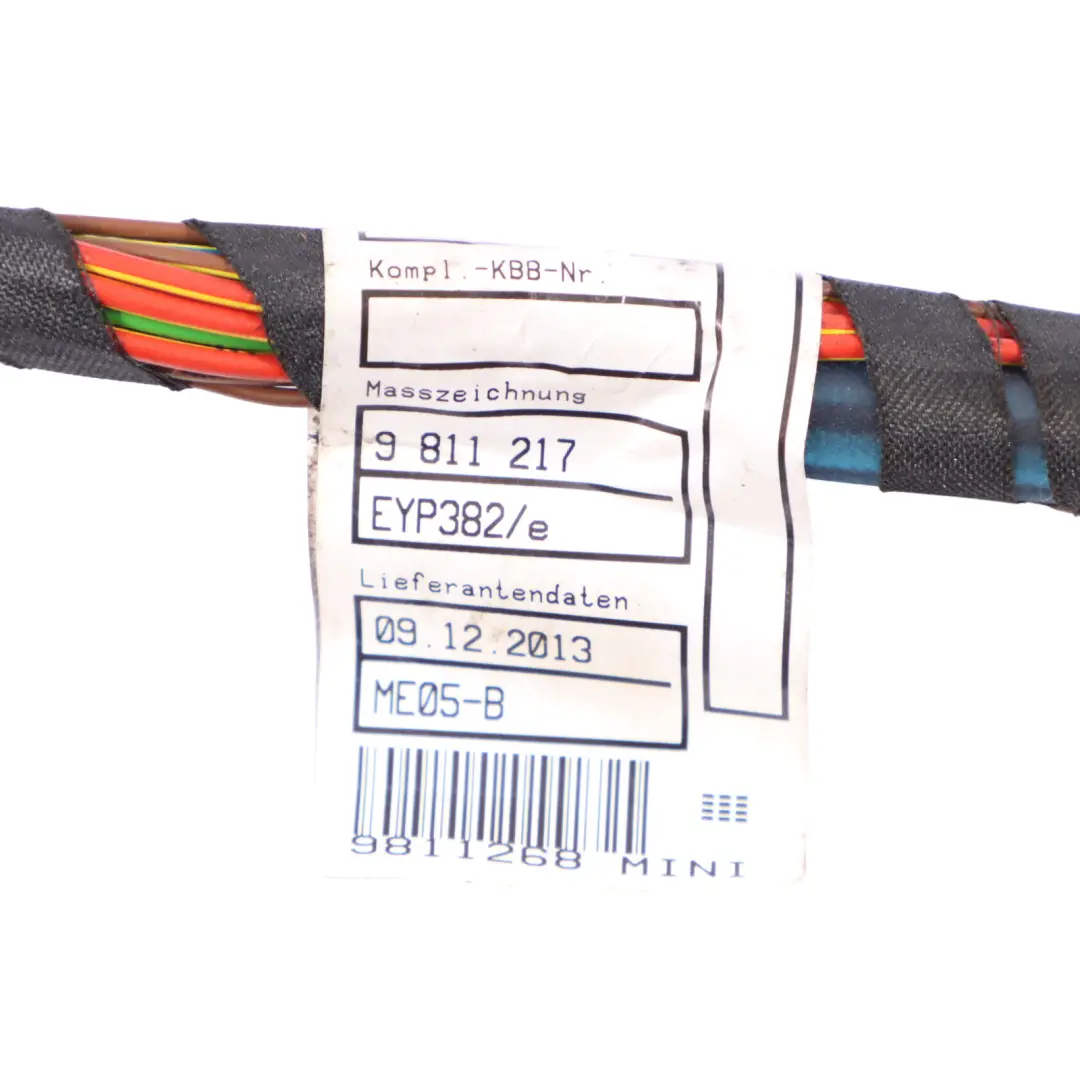 Driver's Side Door Wiring Harness Front Right O/S to Mini Countryman R60 with Part number 9811268 Mini Countryman R60 Driver's Side Door Wiring Harness Front Right O/S - SKU RHD-9811268 - Part number 9811268