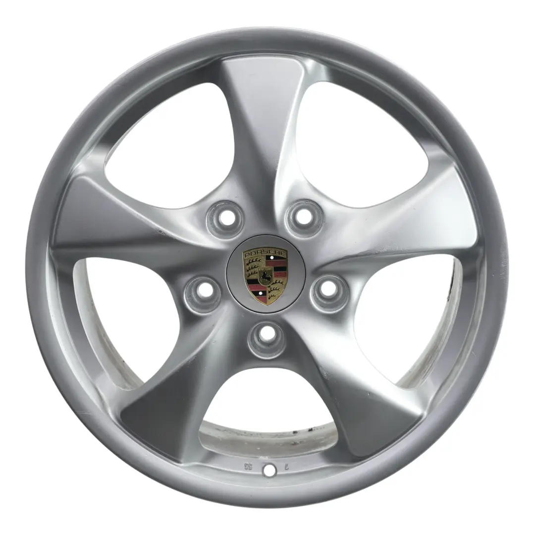 Boxter 986 Vorder Rad Felge Silber 17" 7J ET:55 für Porsche mit Teilenummer 98636212401 Porsche Boxter 986 Vorder Rad Felge Silber 17" 7J ET:55 - SKU 98636212401-1 - Teilenummer 98636212401
