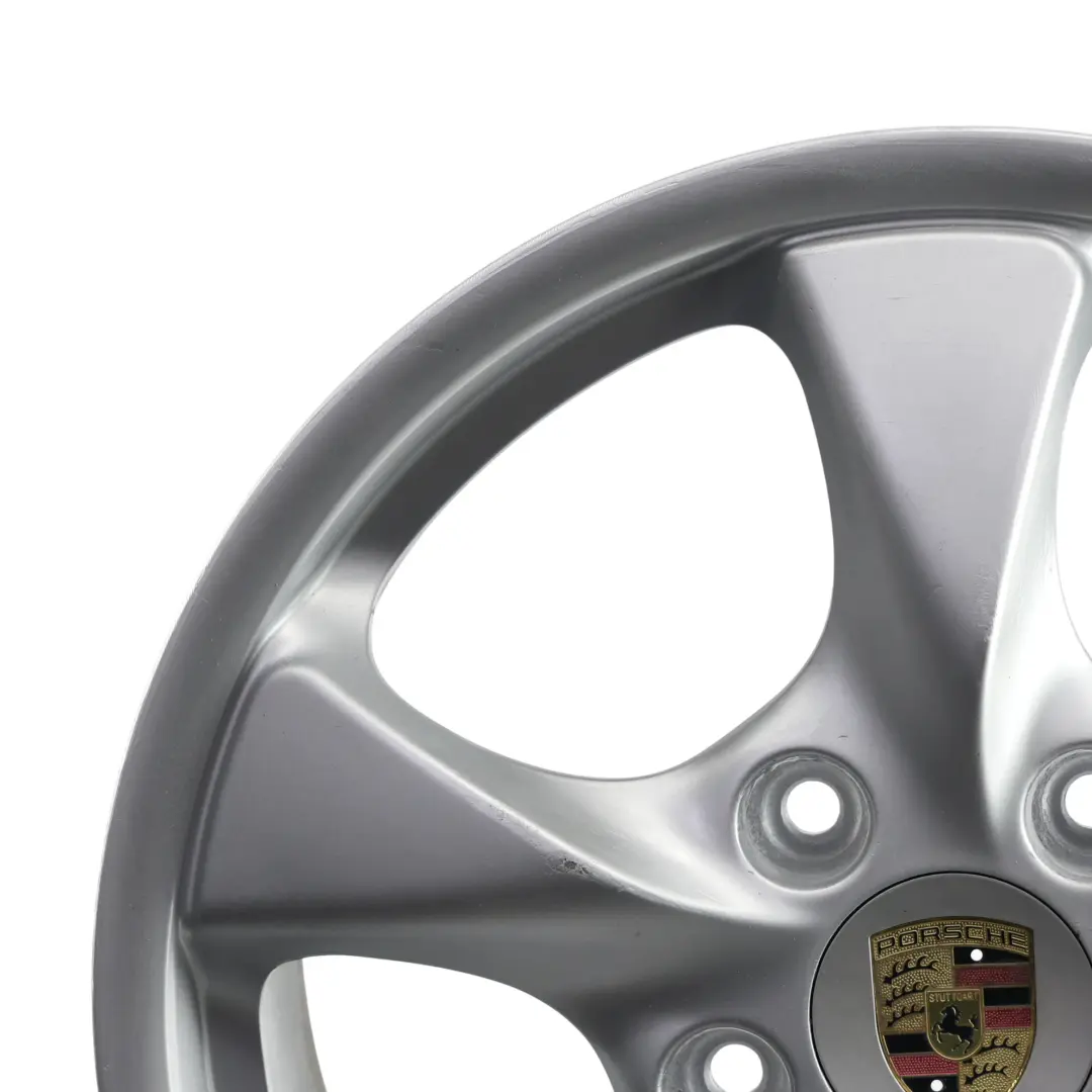 Boxter 986 Front Wheel Rim Alloy Silver 17" 7J ET:55 to Porsche with Part number 98636212401 Porsche Boxter 986 Front Wheel Rim Alloy Silver 17" 7J ET:55 - SKU 98636212401-1 - Part number 98636212401