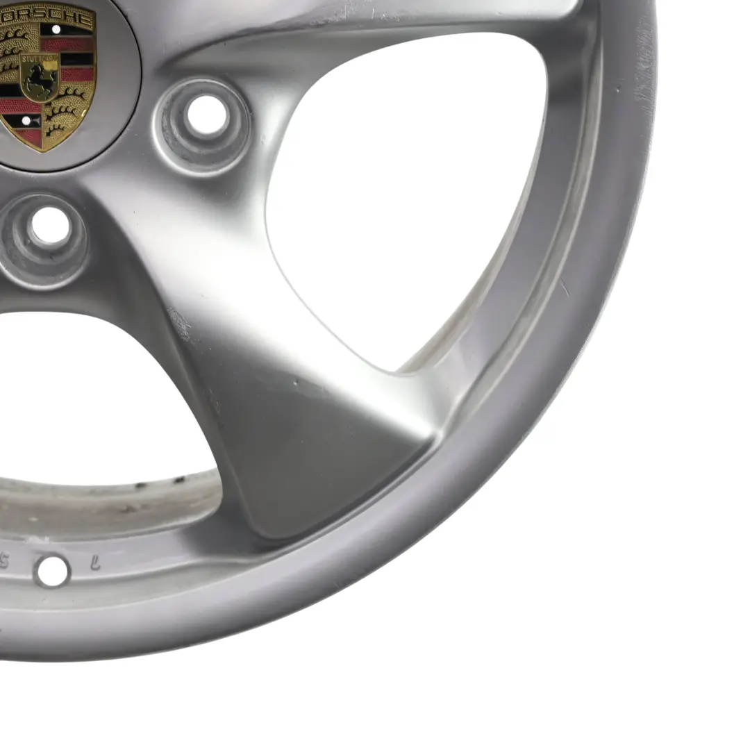 Porsche Boxter 986 Llanta De Aleación Delantera Plata 17" 7J ET:55 - SKU 98636212401-1 - Número de pieza 98636212401