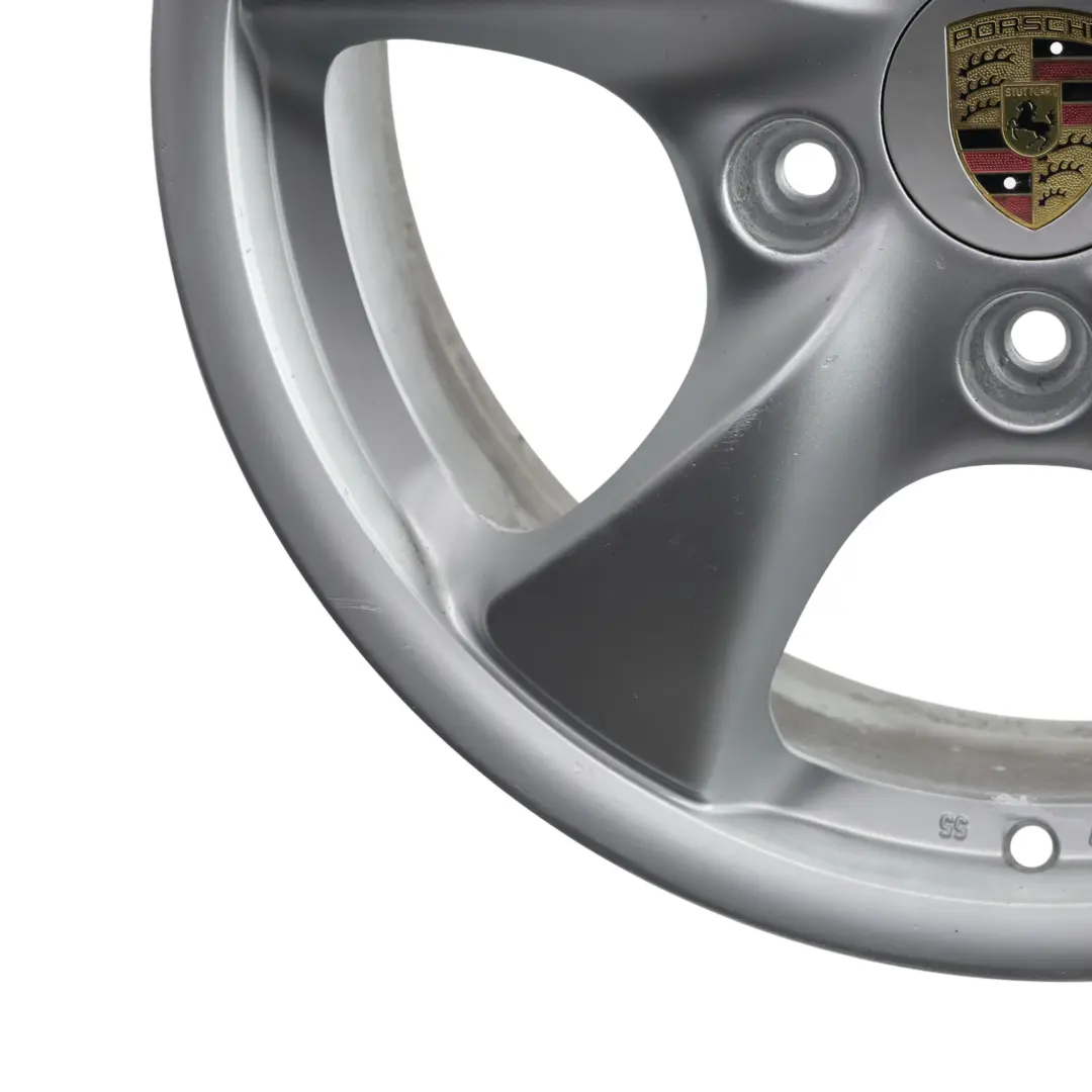 Porsche Boxter 986 Felga Aluminiowa Srebrna Przód 17" 7J ET:55 - SKU 98636212401-1 - Numer Części 98636212401