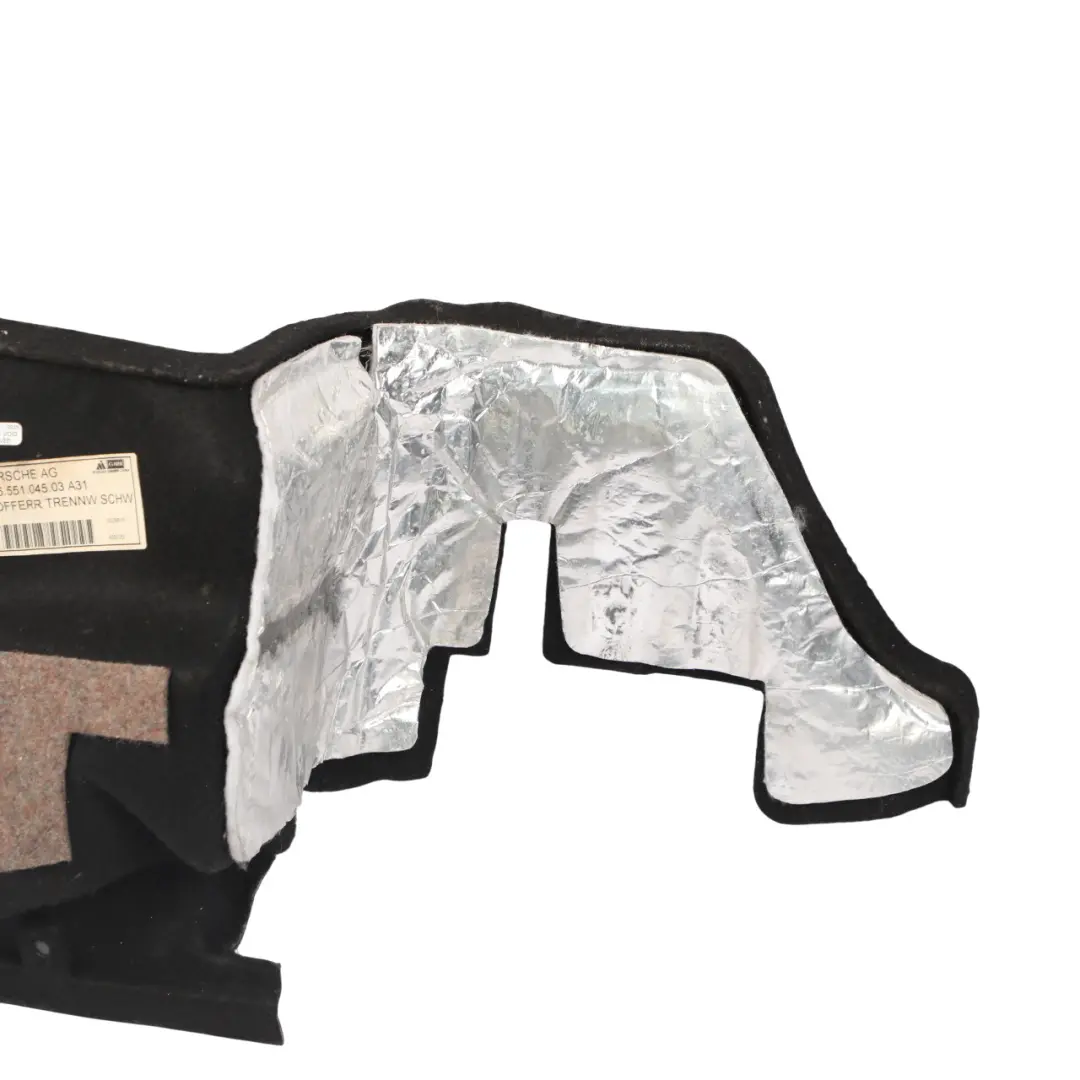 Porsche Boxster 986 Boot Trunk Floor Lining Trim Panel Cover - SKU 98655104503 - Part number 98655104503