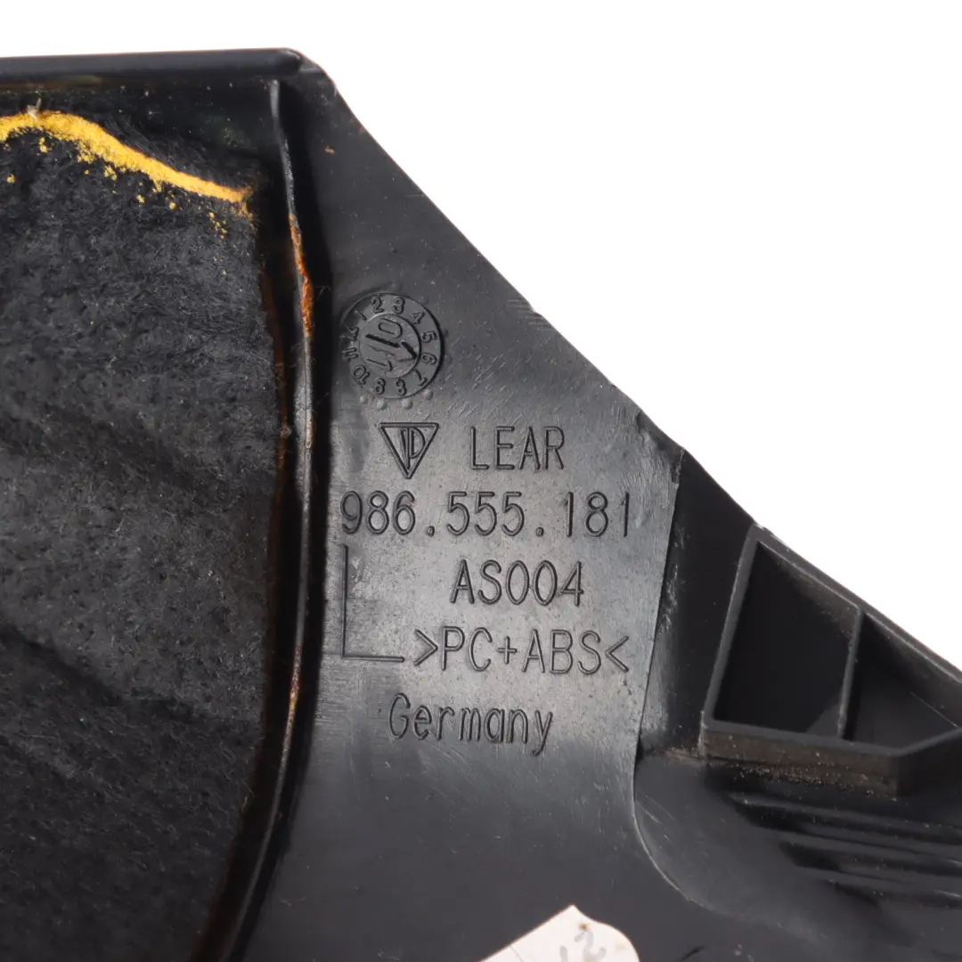 A-Pillar Cover Column Trim Front Left N/S 986555181 to Porsche Boxster 986 with Part number 98655518101 Porsche Boxster 986 A-Pillar Cover Column Trim Front Left N/S 986555181 - SKU 98655518101 - Part number 98655518101