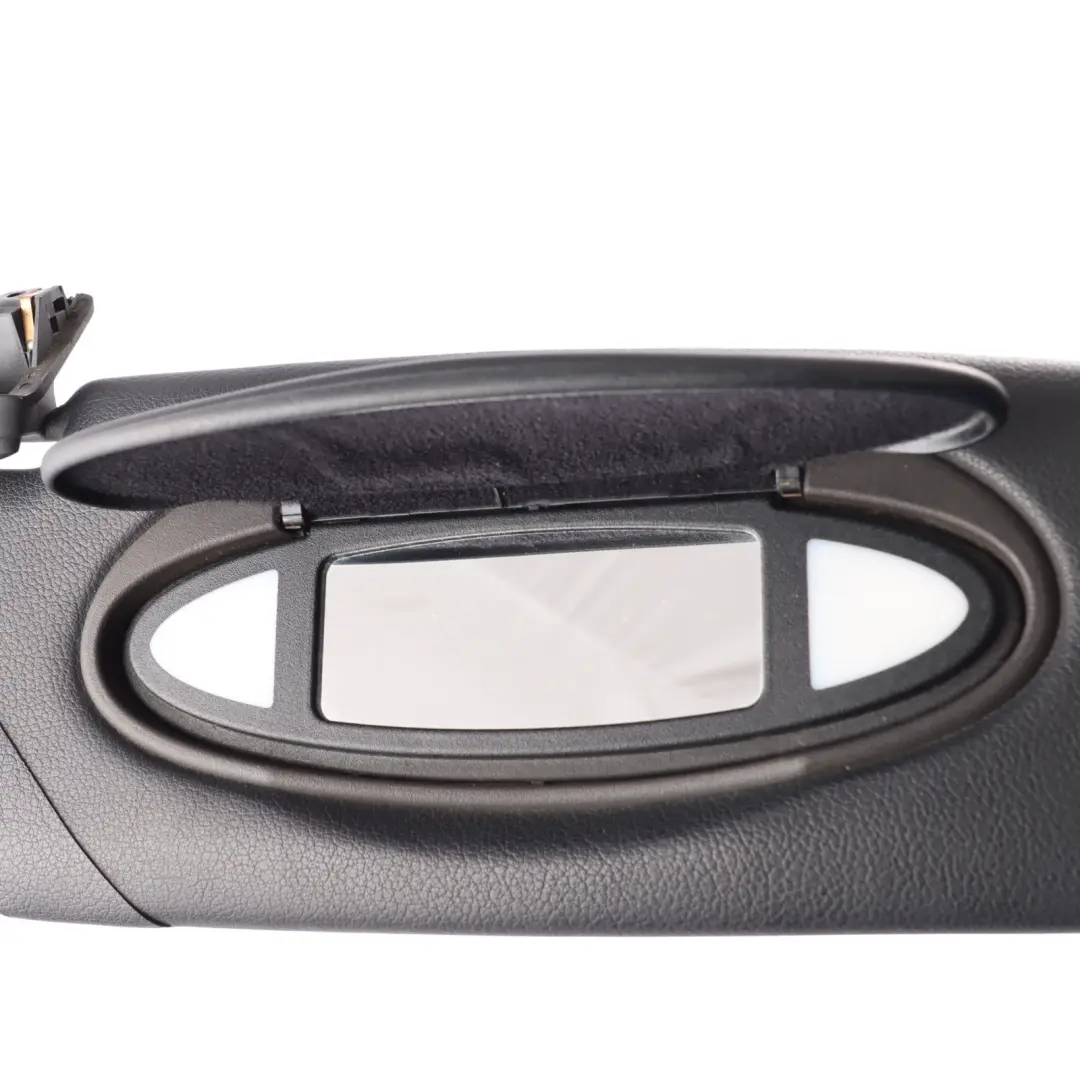 Sun Visor Trim Panel Front Right O/S Black to Porsche Boxster 986 with Part number 98656160800 Porsche Boxster 986 Sun Visor Trim Panel Front Right O/S Black - SKU 98656160800 - Part number 98656160800