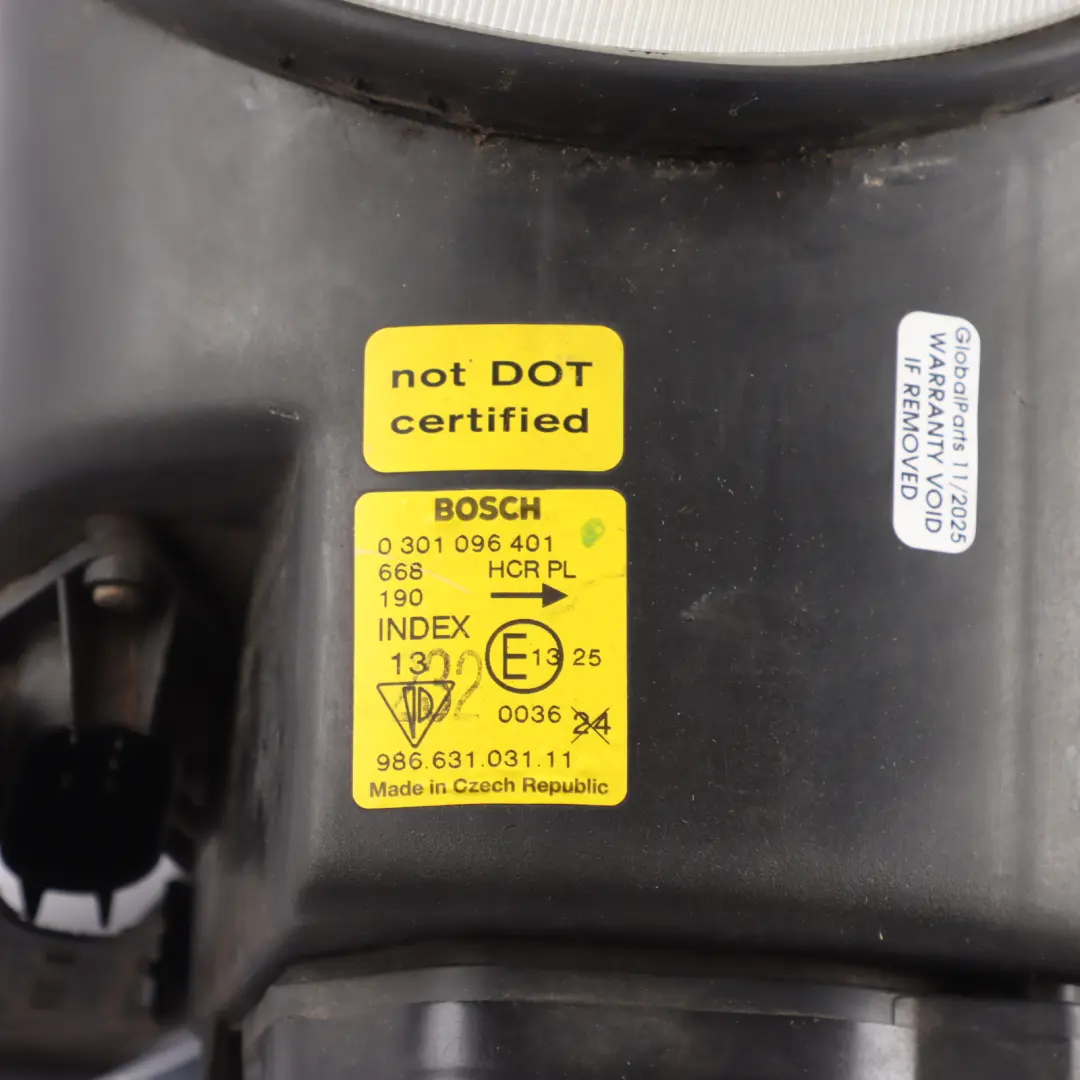 Front Lamp Headlight Left N/S to Porsche Boxster 986 with Part number 986631031 Porsche Boxster 986 Front Lamp Headlight Left N/S - SKU RHD-986631031 - Part number 986631031