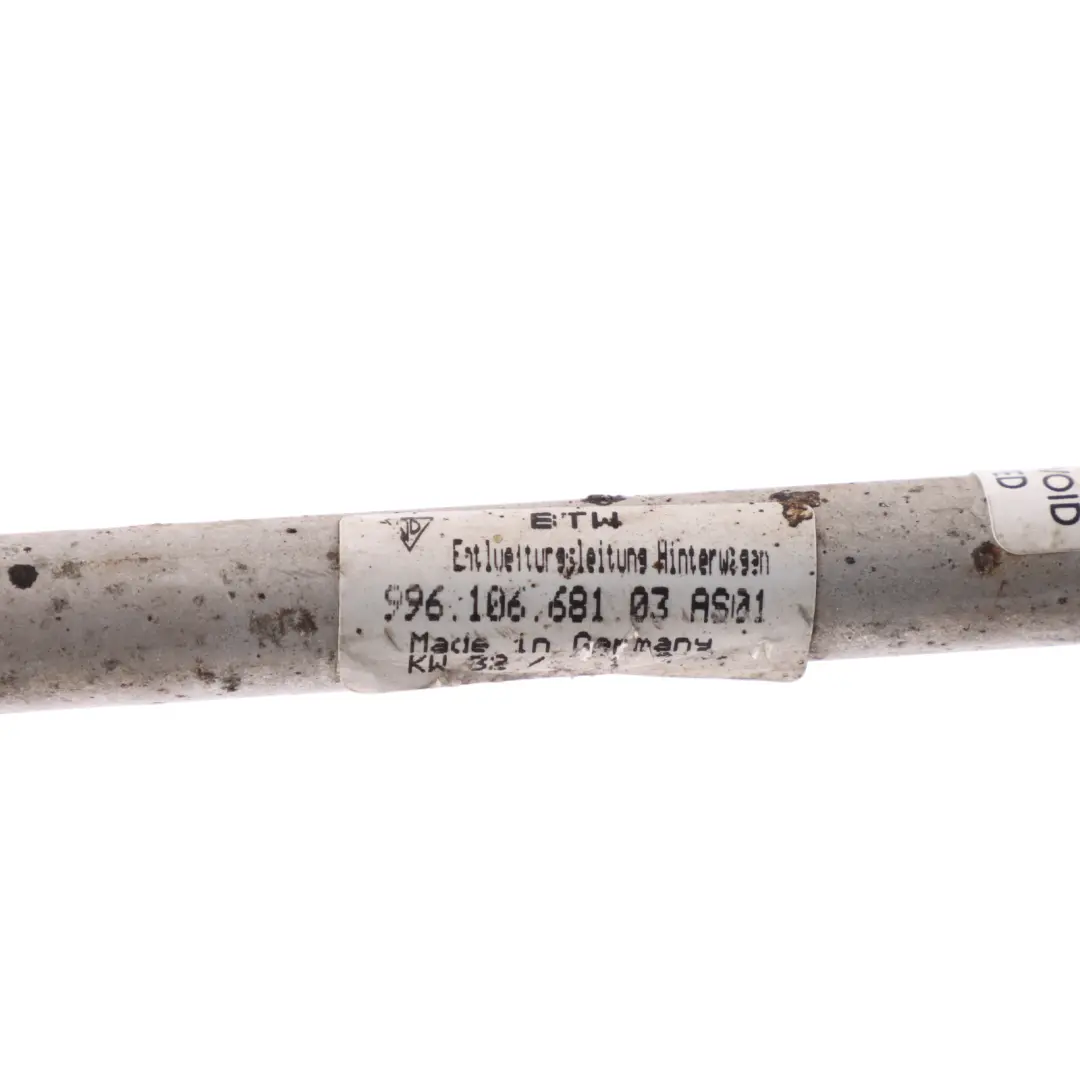 Porsche Boxster 986 Motor Kühlmittel Wasserleitung Entlüfterschlauch - SKU 99610668103 - Teilenummer 99610668103